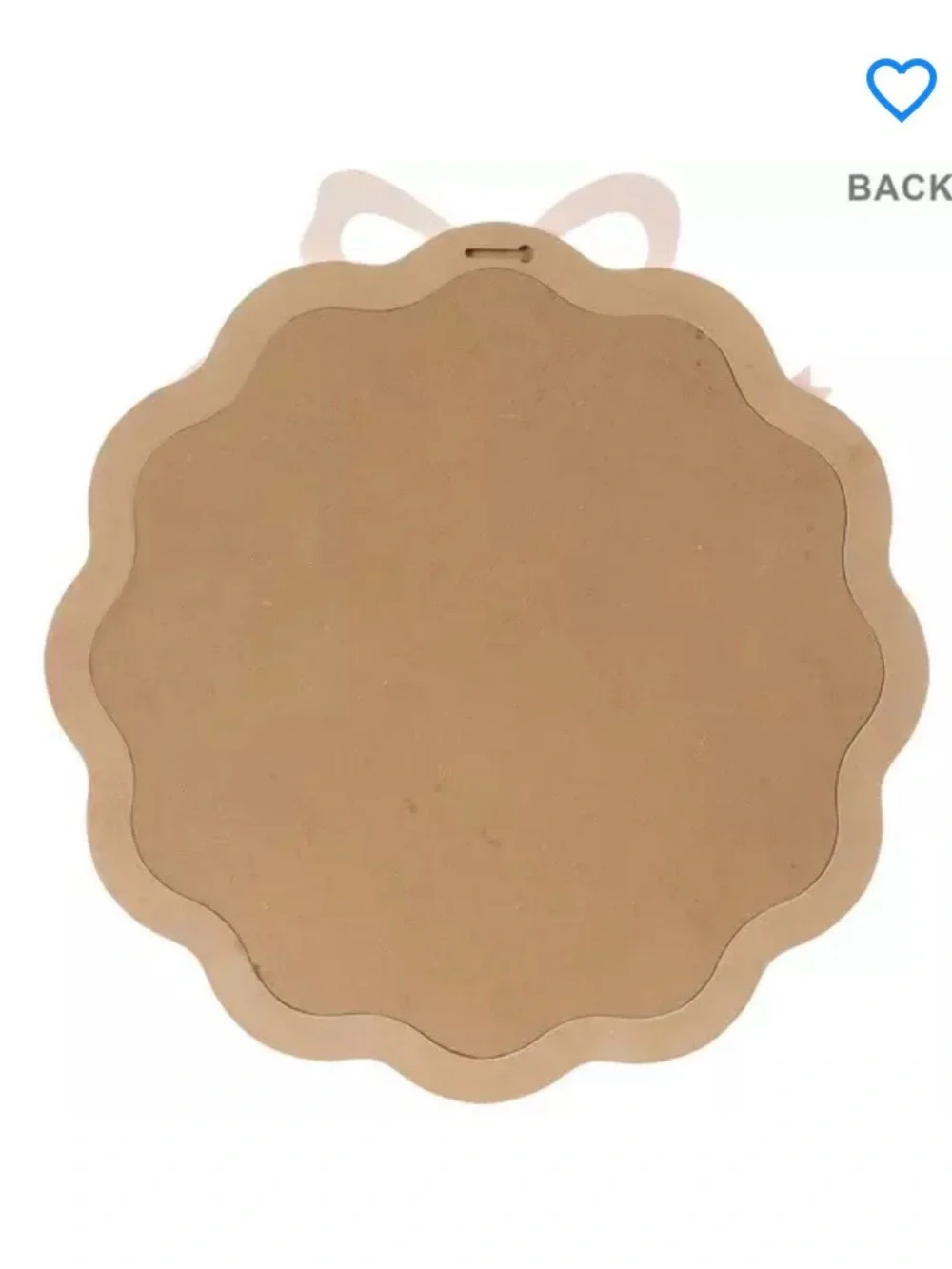 🆕- Pink Bow Coquette Wood Wall Mirror.